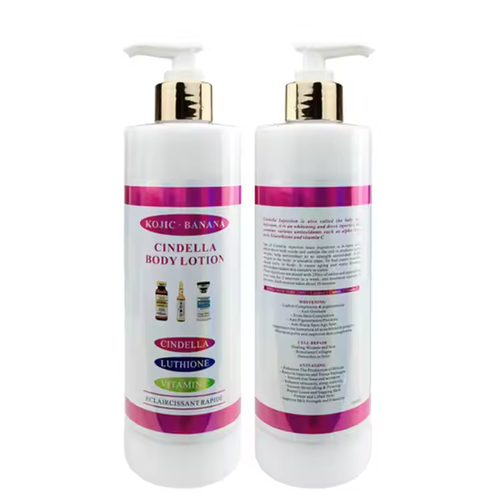 Cindella Body Lotion Antioxidants Lightening Fades Existing Pigmentation Hydration Custom-Branded Development Service