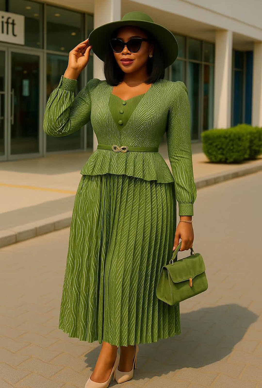 Green elegant set