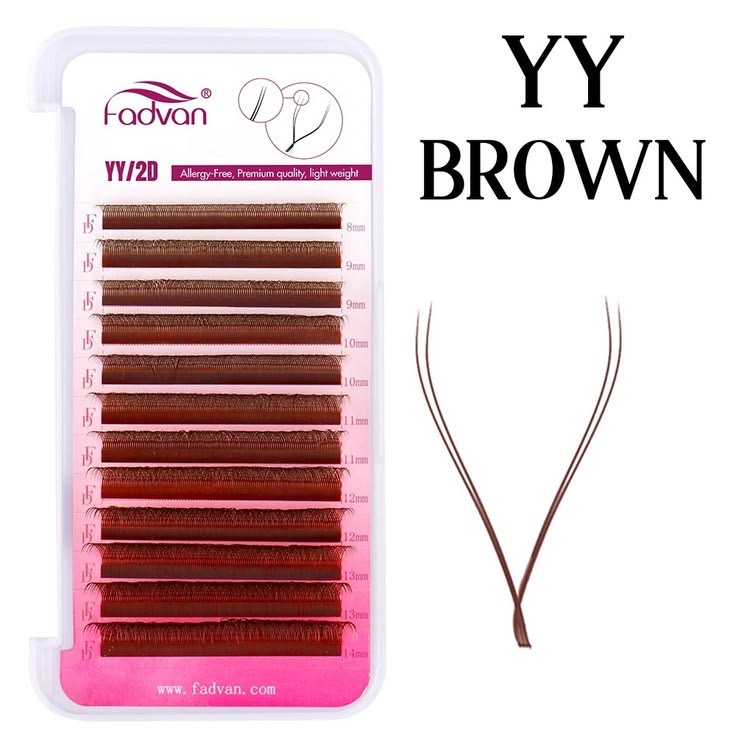 Brown Lash Extensions