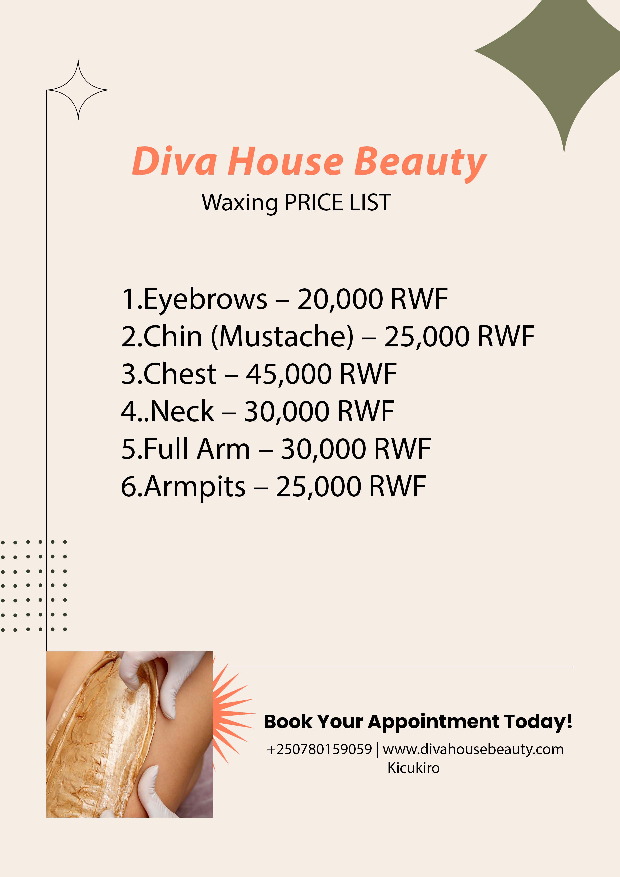 Waxing Pricing