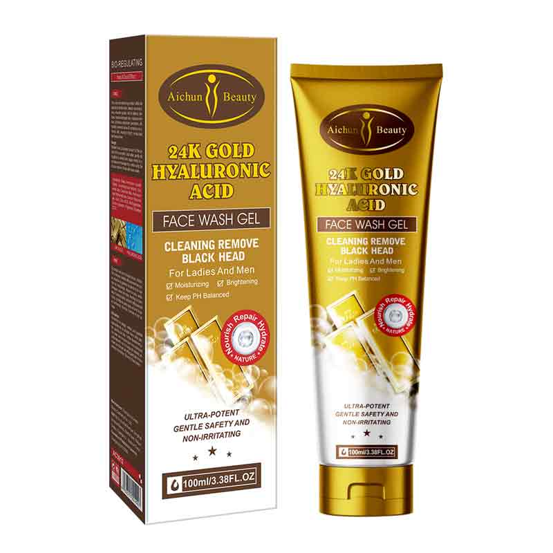Aichun Beauty 24K Gold Hyaluronic Acid Face Wash Gel